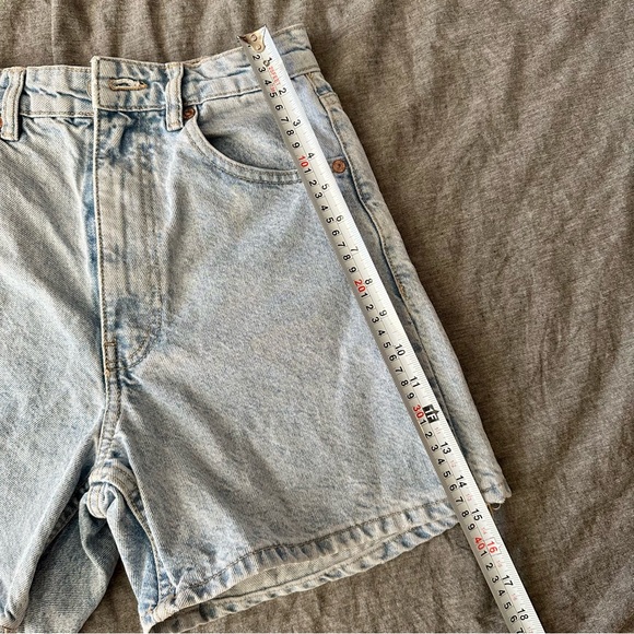 SOLD Zara Light Blue Denim Shorts S/XS - Picture 6 of 8
